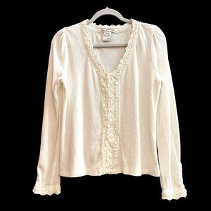 American Rag cream button up sweater